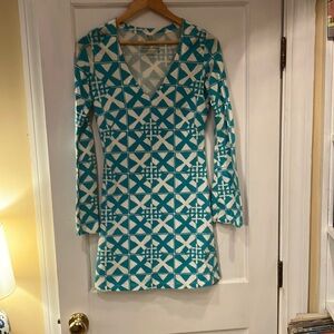 Nautical Mahi Gold long sleeve dress